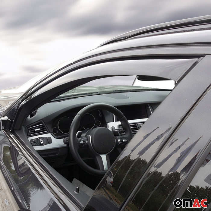 For 2012-2018 BMW 3 Series Sedan Window Visor Wind Deflector Sun Rain Guard 2x