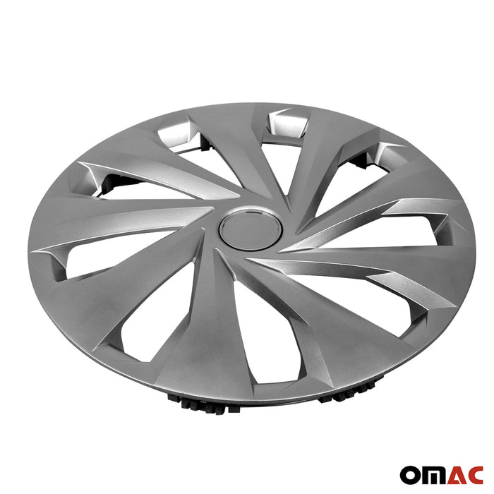 15 Inch Wheel Rim Covers Hubcaps for Hyundai Silver Gray