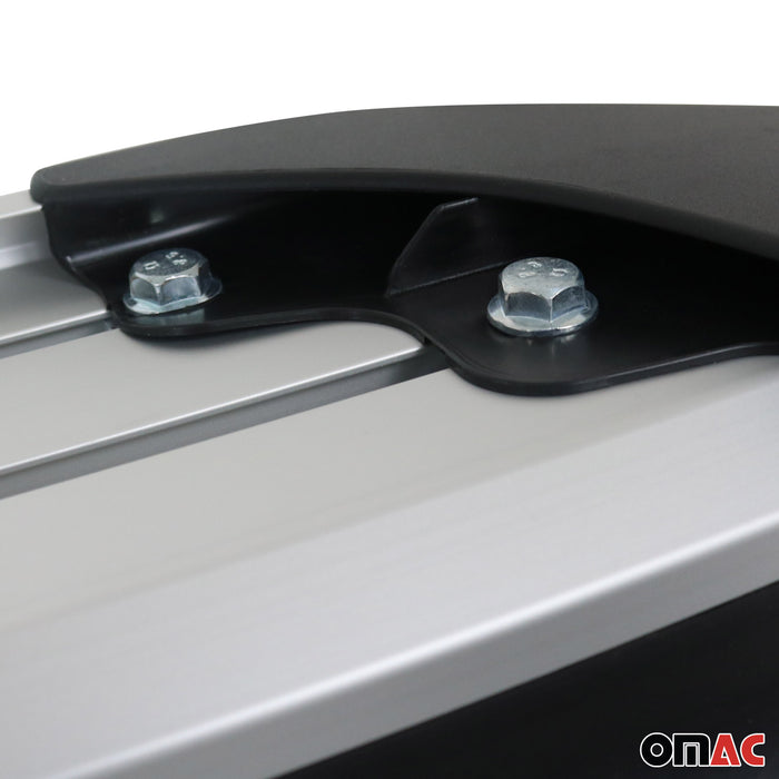 Side Steps Running Boards Nerf Bars Aluminum 2 Pcs. For Volvo XC 90 2003-2015