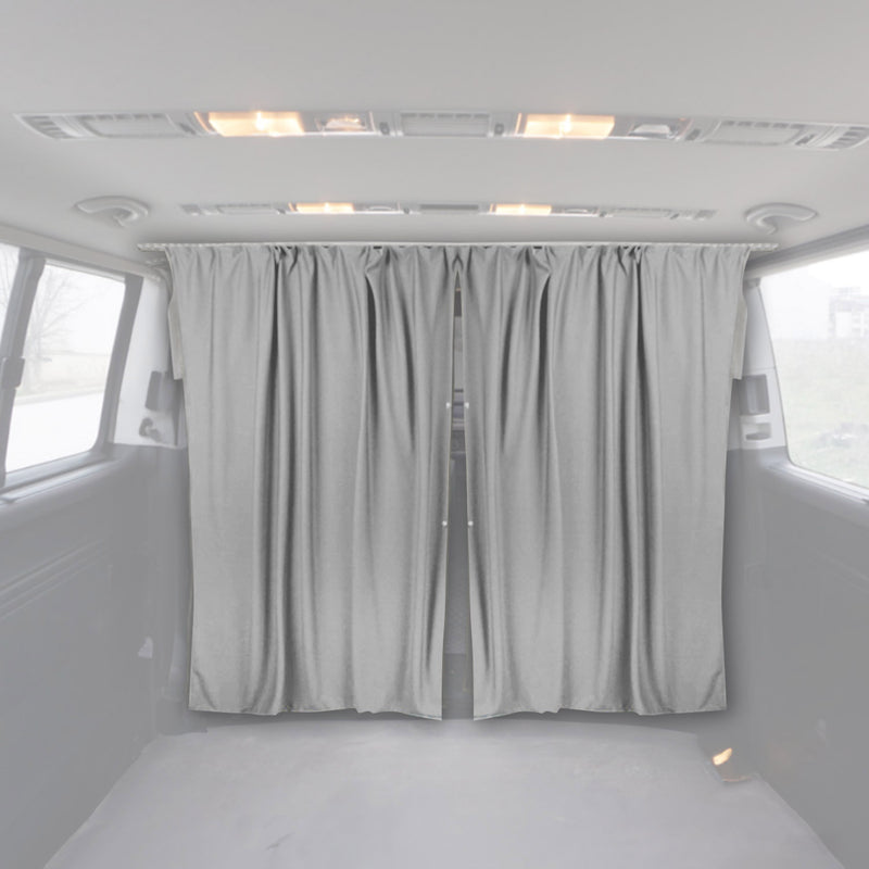 Chrysler Pacifica Cabin Divider Curtains Privacy Curtains Gray 2 Curtains