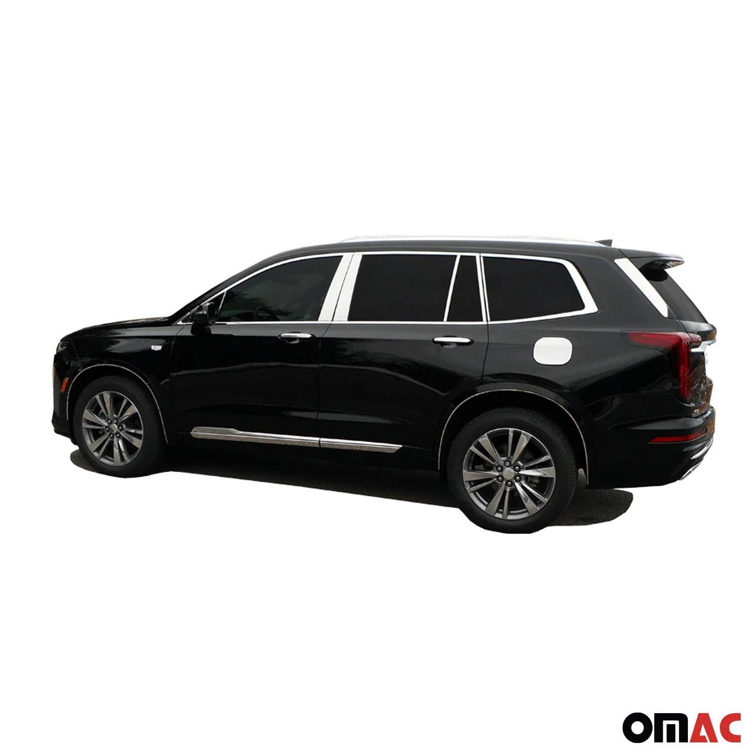 2019-2025 Chevrolet Silverado Stainless Steel Pillar Trim 10 Pcs