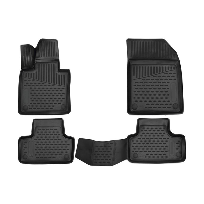 OMAC Floor Mats Liner for Volvo XC60 2018-2024 Black TPE All-Weather 4 Pcs