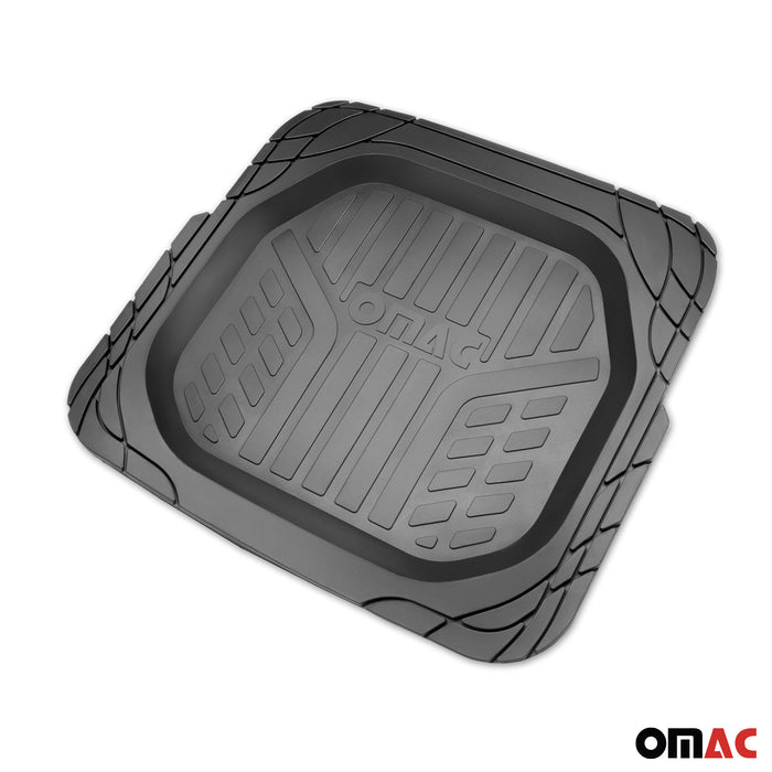 Trimmable Floor Mats Liner Waterproof for Volvo 3D Black All Weather 4Pcs