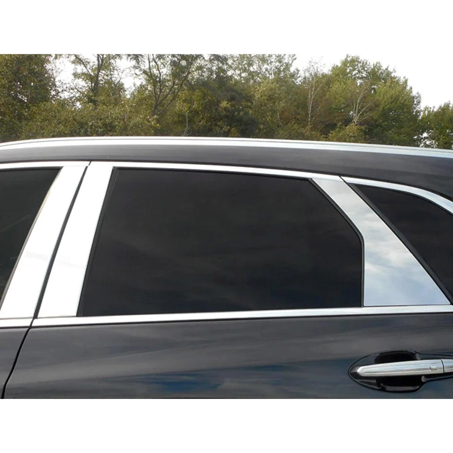 2017-2025 Cadillac XT5 Stainless Steel Pillar Trim 6 Pcs