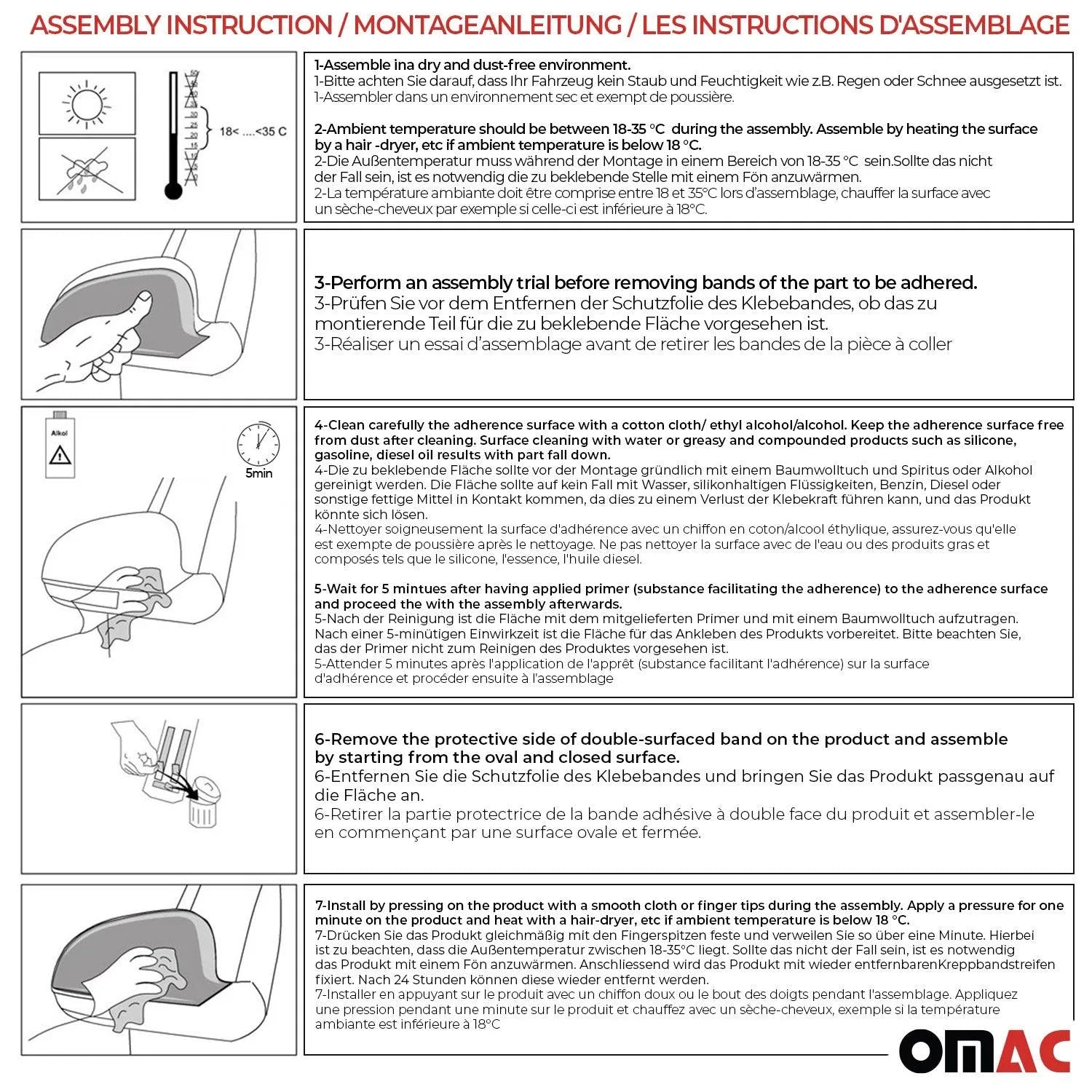 2003-2009 Toyota Land Cruiser Prado Side Mirror Cover Caps Stainless Steel Silver 2Pcs