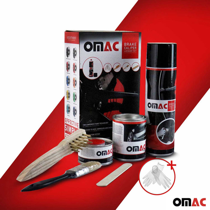 OMAC Brake Caliper Epoxy Based Car Paint Kit Texas Red Matt High-Temp
