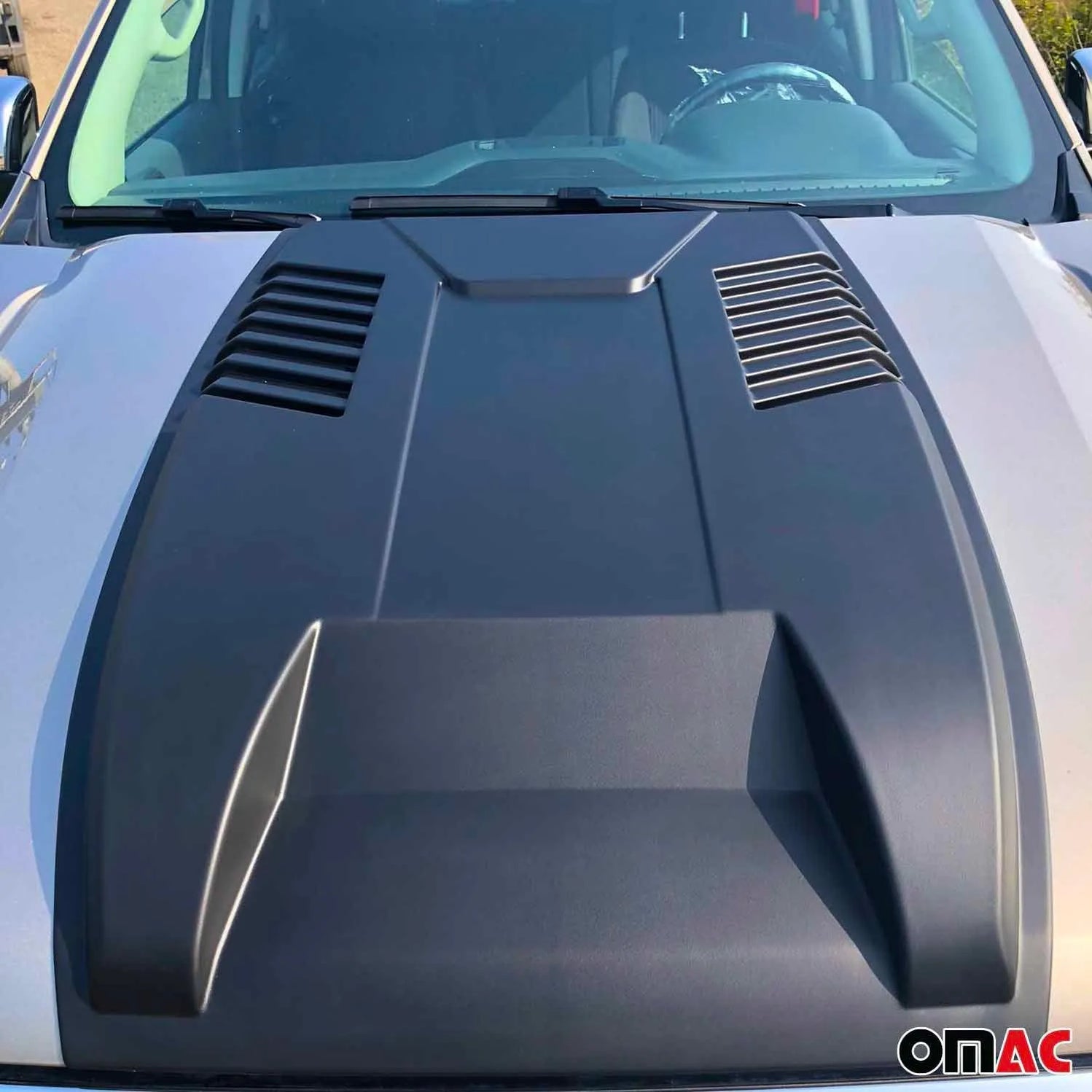 Hood Scoop Vent Air Flow Intake for Ford Ranger 2019-2023 Black 1 Pc