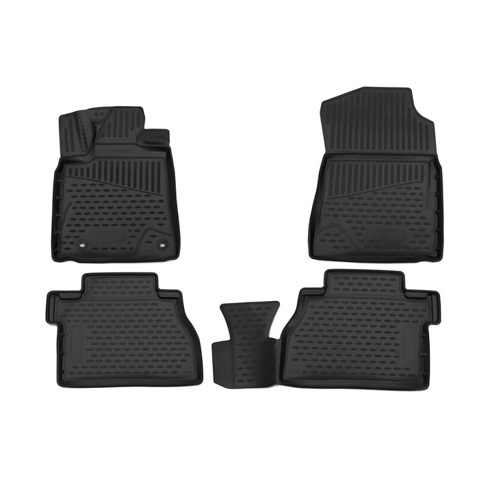 OMAC Floor Mats Liner for Toyota Tundra CrewMax Cab 2014-2021 TPE All-Weather 4x