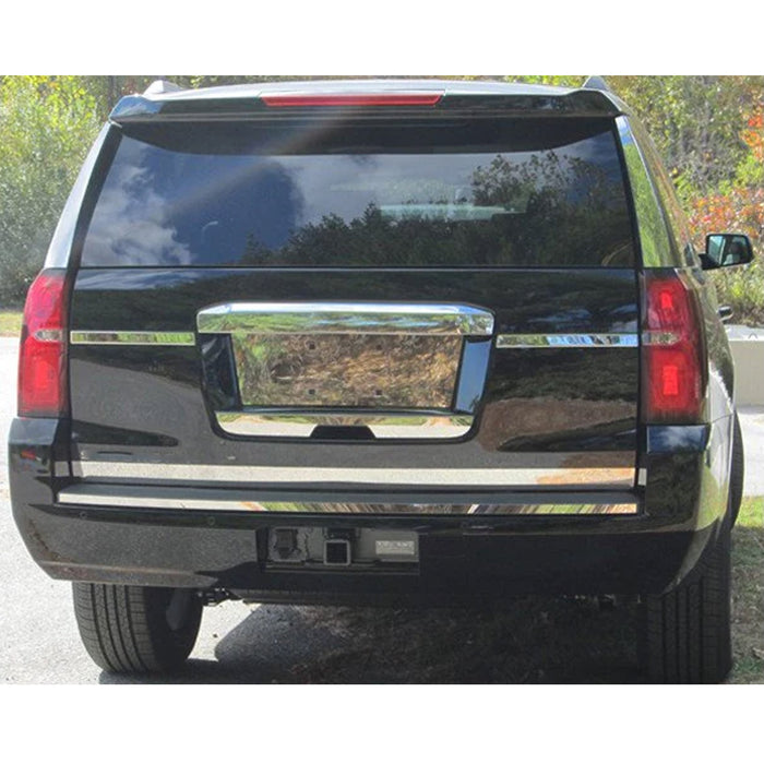 OMAC Stainless Steel Rear Bumper Trim 1Pc Fits 2015-2020 Chevy Suburban