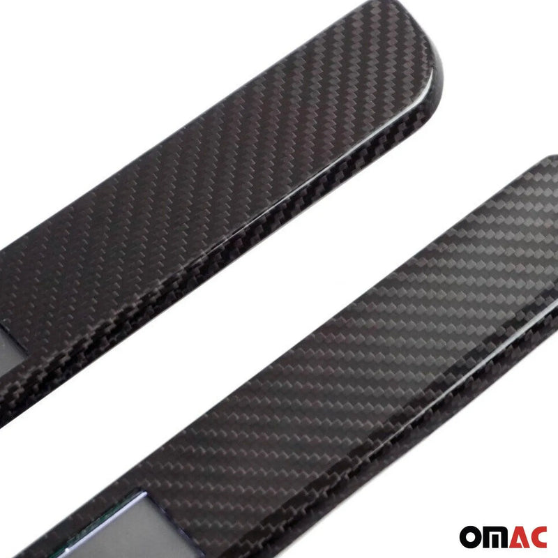 2010-2014 Mercedes Vito W639 Door Sill Scuff Plate Illuminated Carbon Fiber Black 2Pcs