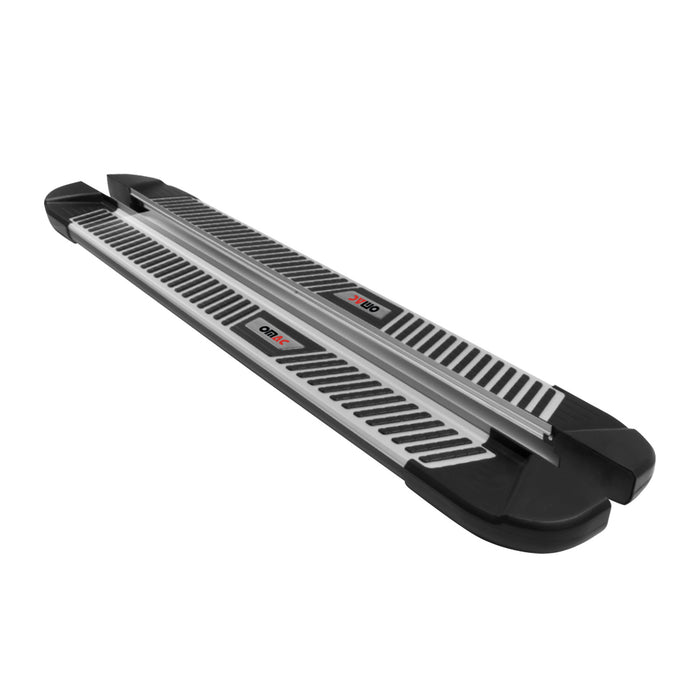 Side Step Nerf Bars Running Boards for Peugeot 3008 2016-2020 Black Silver 2Pcs