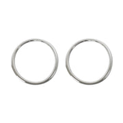 2007-2015 Smart ForTwo Radio Button Switch Seal Washer Trim Stainless Steel 2 Pcs