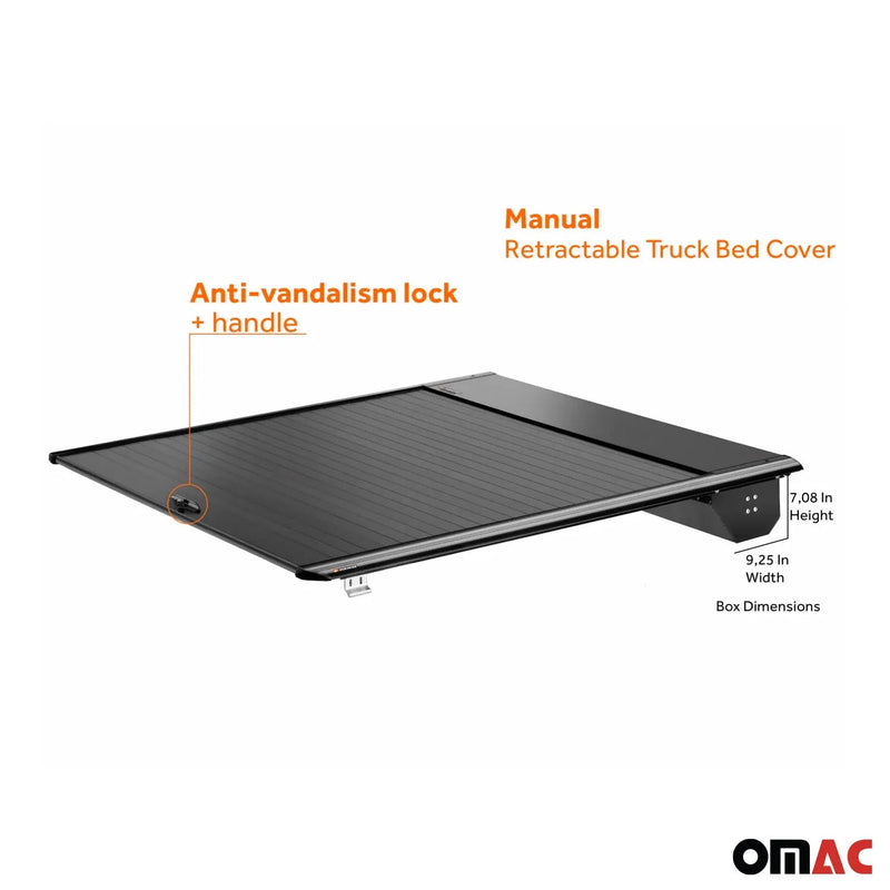 2022-2024 Ford Maverick Rollback Hard Cover Truck Bed Manual Retractable