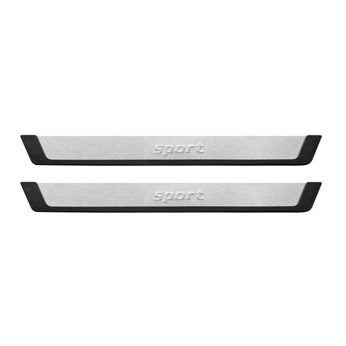 Door Sill Scuff Plate Scratch Protector for Toyota Tundra Sport Steel Silver 2x