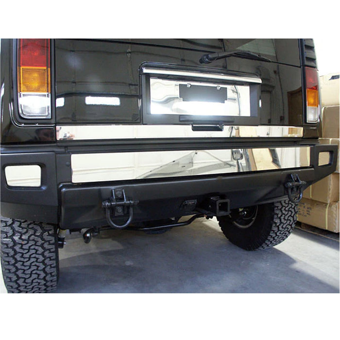 OMAC Stainless Steel Rear Bumper Accent 3Pc Fits 2003-2009 Hummer H2