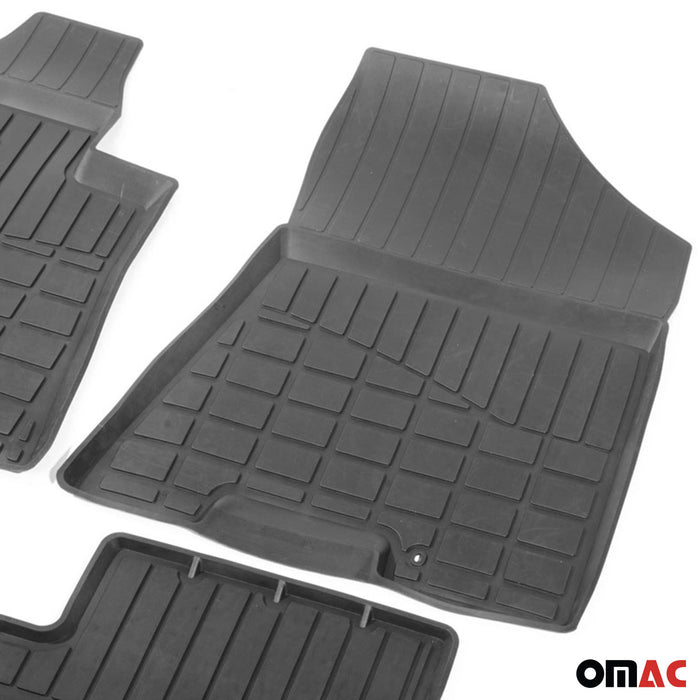 OMAC Floor Mats Liner for Hyundai Tucson 2016-2018 Black TPE All-Weather 4 Pcs