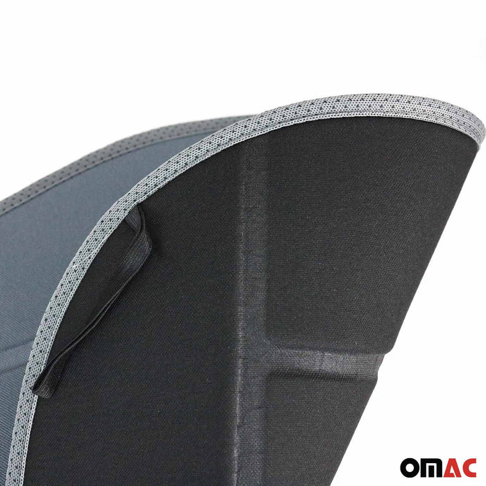 Car Seat Protector Cushion Cover Mat Pad Gray for BMW Fabric Gray 2Pcs