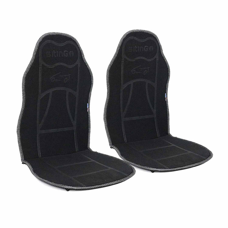 BMW Car Seat Protector Cushion Cover Mat Pad Black Black 2 Pcs