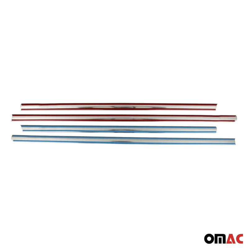 Window Molding Trim Streamer for Mercedes C Class W203 2001-2009 S. Steel 4x - OMAC USA