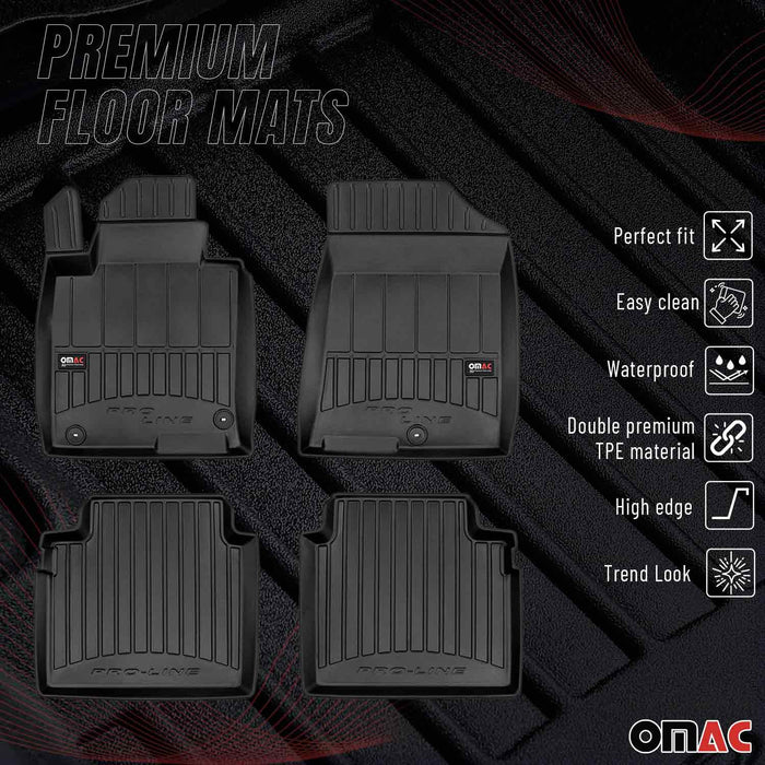 OMAC Premium Floor Mats for Kia Optima 2016-2020 All-Weather Heavy Duty 4Pcs