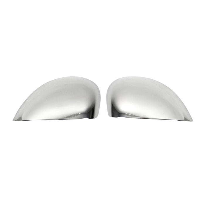 Side Mirror Cover Caps Fits Seat Ibiza 2009-2016 Steel Silver 2 Pcs