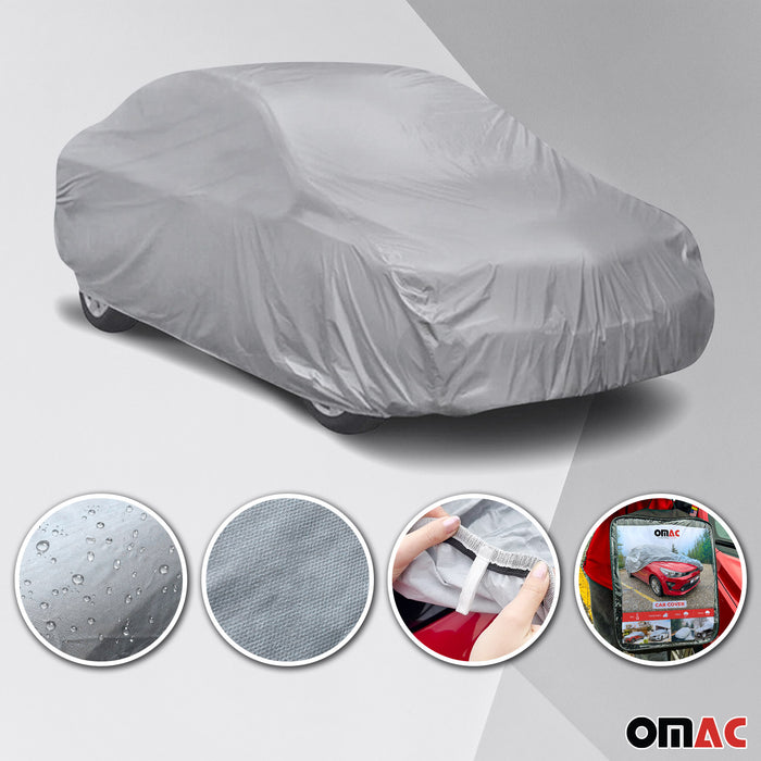 Car Covers Waterproof All Weather Protection for BMW 1 Series F20 2012-2019 Gray