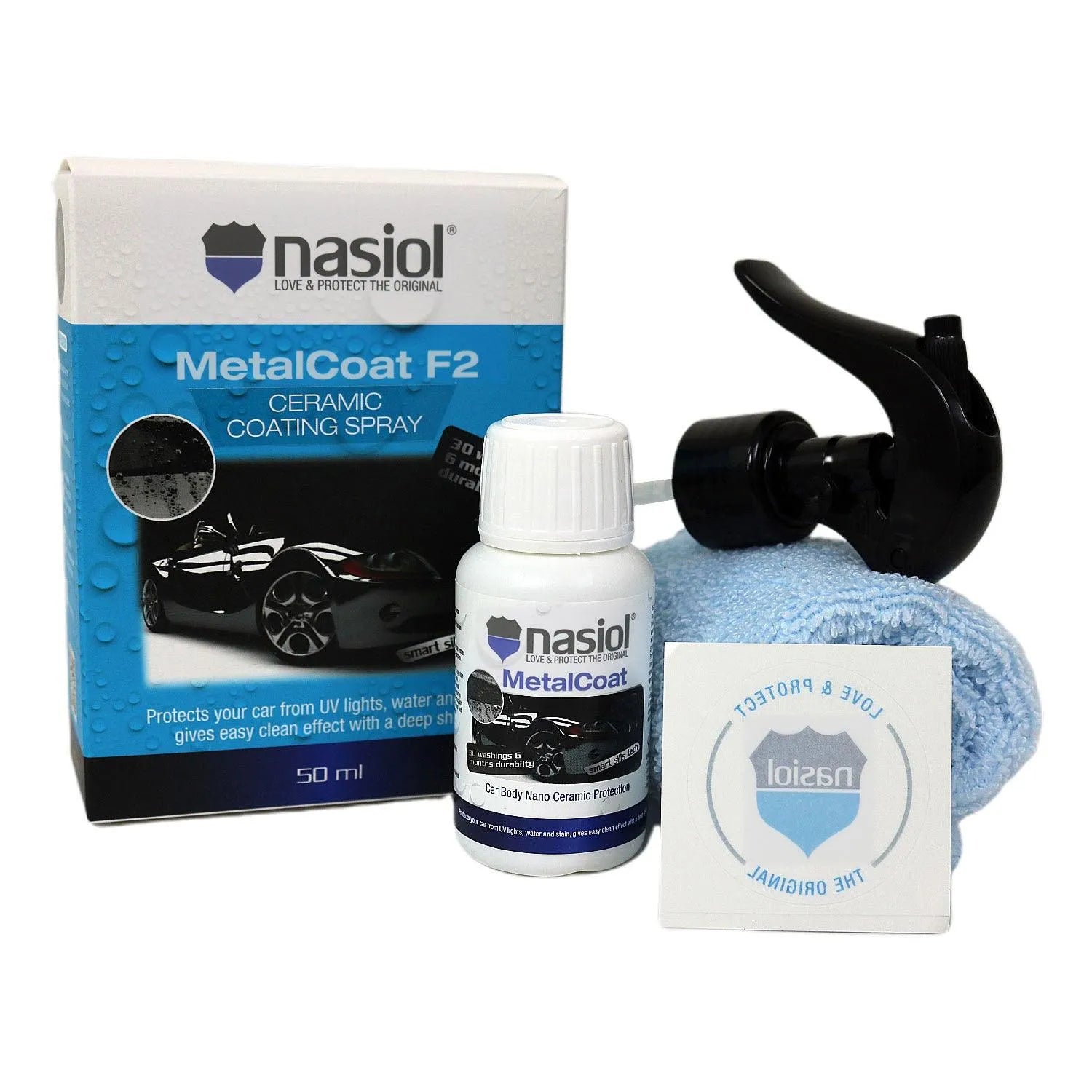 NASIOL Metalcoat F2 1.7 Oz Quick Nano Paint Protection Ceramic Coating Spray