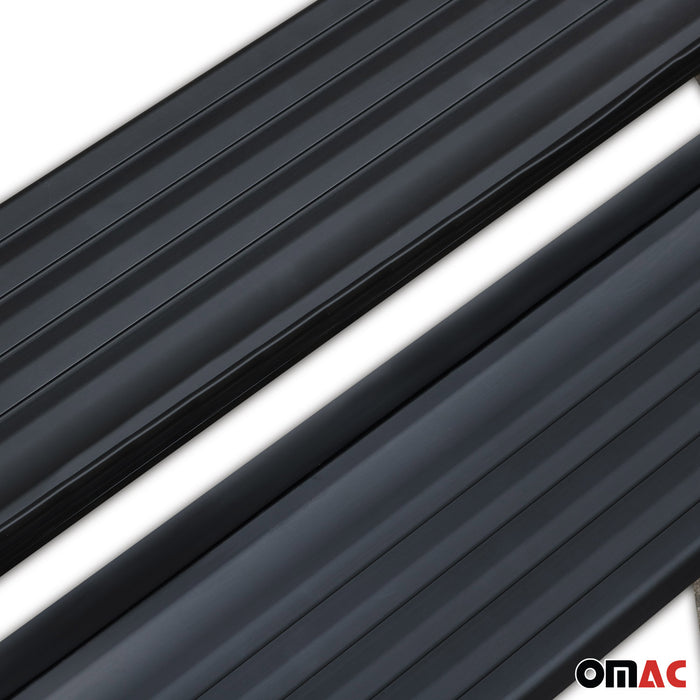 Running Boards Nerf Bars For BMW X4 2013-2018 Side Steps Aluminum Black 2 Pcs