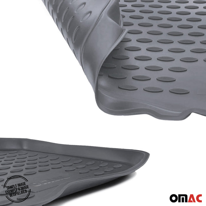 OMAC Floor Mats Liner for Dodge Ram Quad Cab 2012-2018 Gray 4 Pcs