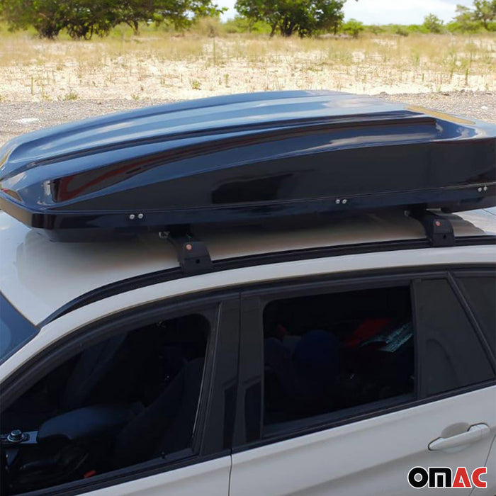 Roof Rack Cross Bars Luggage Carrier Black for Mercedes GLA 2014-2019