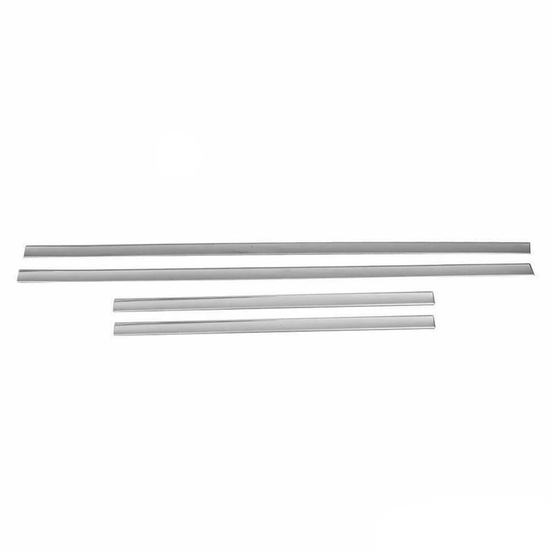 Nissan Side Door Molding Trim Skirt Garnish Stainless Steel Silver 4Pcs