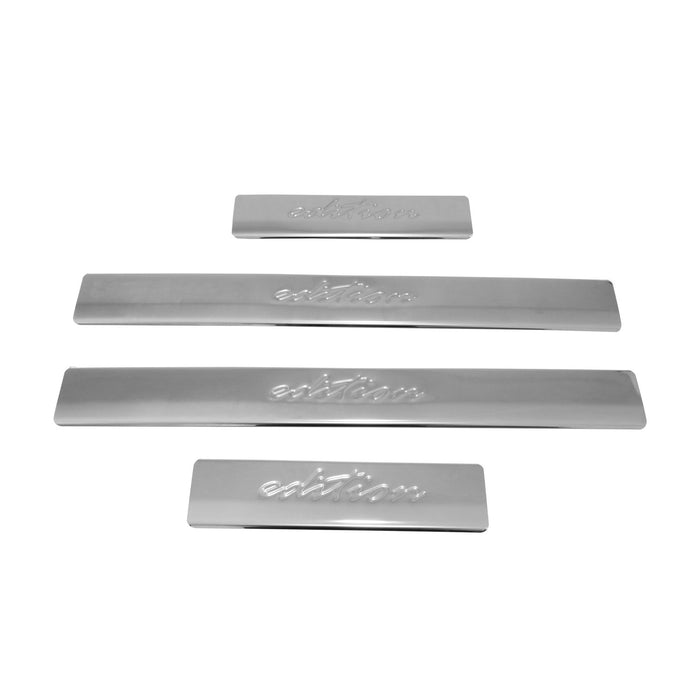 Door Sill Scuff Plate Scratch Guard for Nissan Frontier 2005-2021 Steel Edition