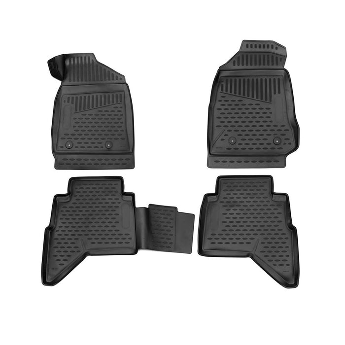 OMAC Floor Mats Liner for Chevrolet Colorado 2015-2022 Black TPE All-Weather 4x