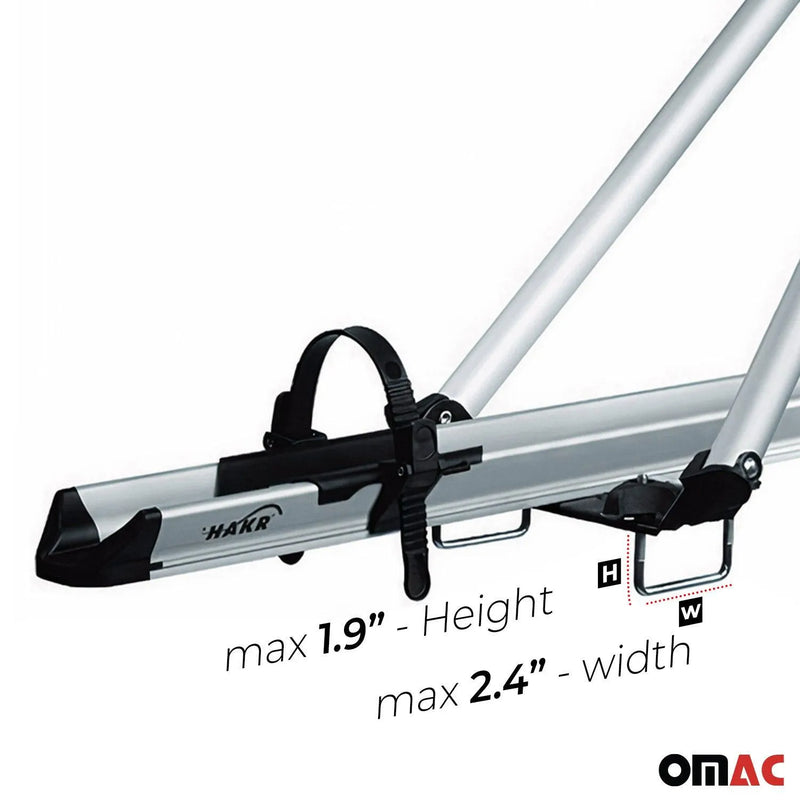 2014-2024 RAM ProMaster Bike Rack Carrier Roof Racks Set Silver 3Pcs