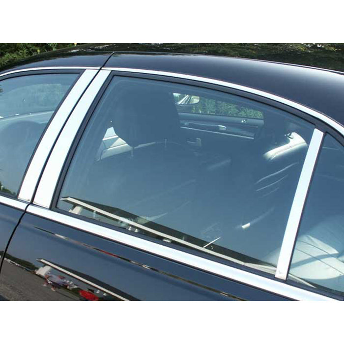 Stainless Steel Pillar Trim 6 Pcs For 1998-2011 Lincoln Town Car