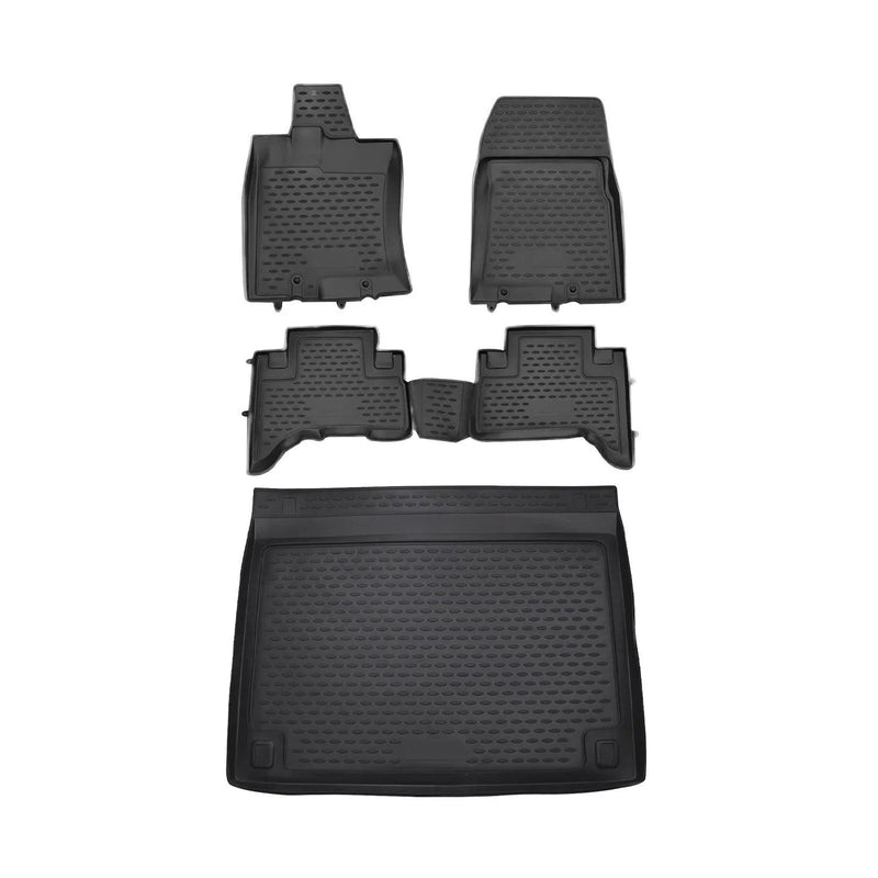 2007-2014 Toyota FJ Cruiser Floor Mats & Cargo Liner Full Set All Weather Black