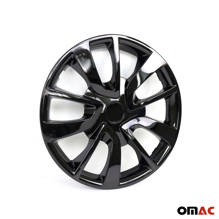 15 Inch Wheel Covers Hubcaps for Mini Black Gloss