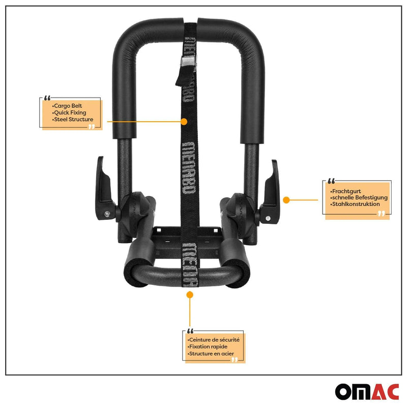 Canoe Boat Surf Kayak Roof Rack Car SUV Truck Top Mount Carrier Cross J-Bar 2 Pc