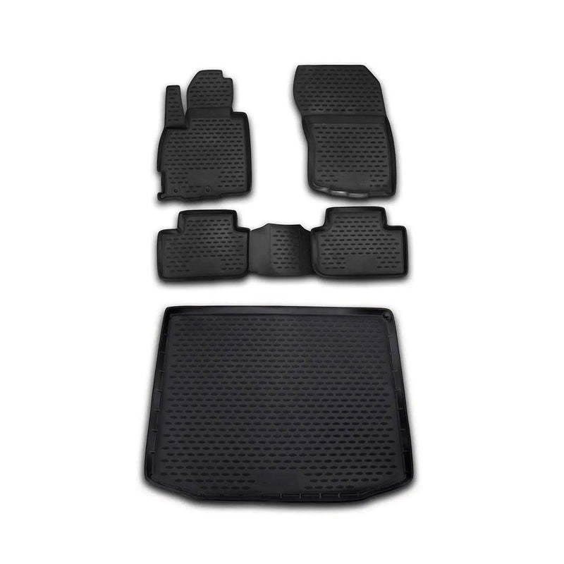 2011-2024 Mitsubishi Outlander Sport Floor Mats & Cargo Liner Full Set All Weather Black