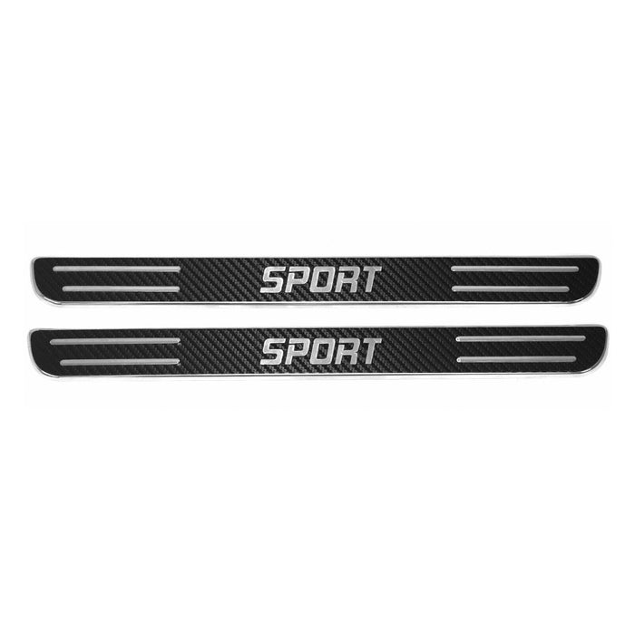Door Sill Scuff Plate Scratch for Ford Focus Ranger Sport Steel Carbon Foiled 2x