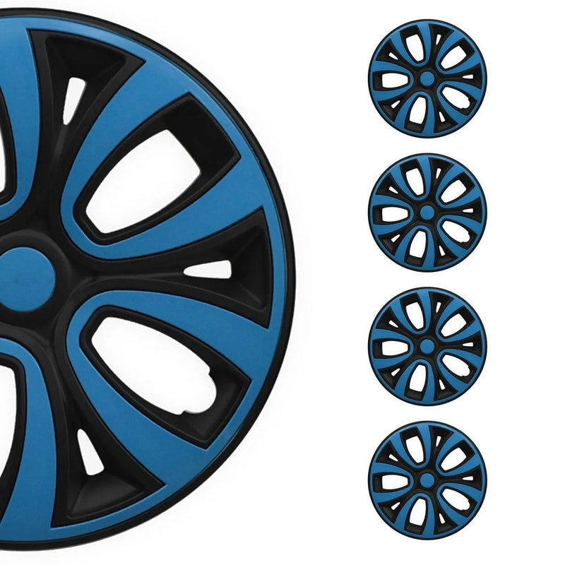 14" Wheel Covers Hubcaps R14 for Honda Black Blue Gloss - OMAC USA