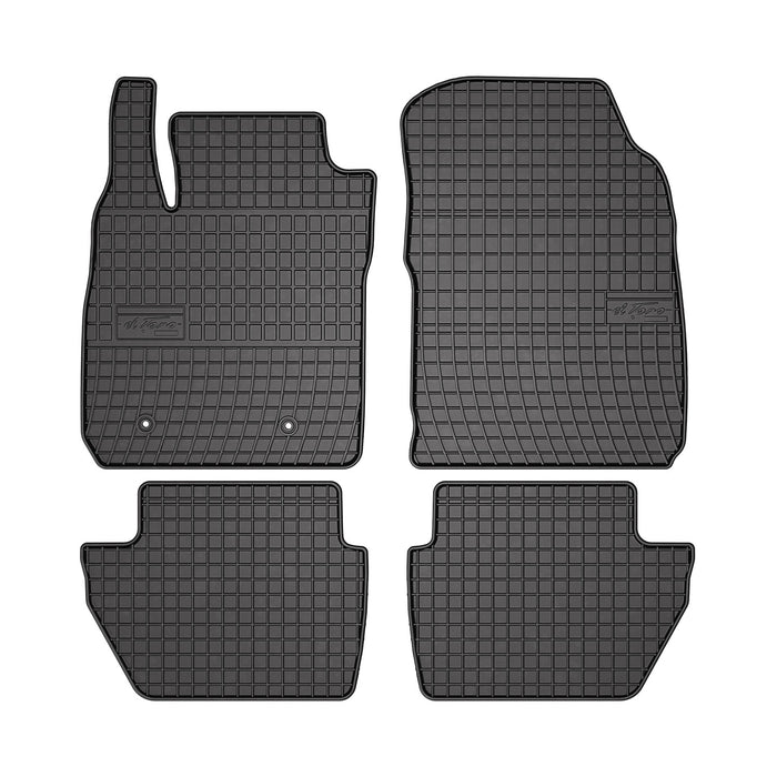 OMAC Floor Mats Liner for Ford EcoSport 2018-2022 Black Rubber All-Weather 4 Pcs