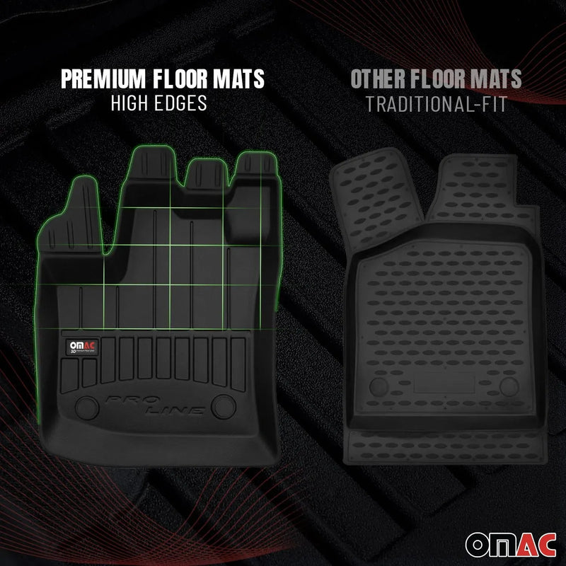 2021-2024 Ford Mustang Mach-E Premium Floor Mats Liners Full Set All Weather Heavy Duty