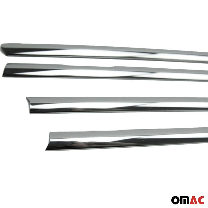 2015-2021 VW Golf Mk7 Window Molding Trim Streamer Stainless Steel Dark 4Pcs