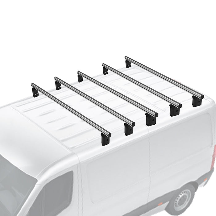 Roof Racks Cross Bars Set for Ford Transit Connect 2014-2019 L2 Gray 5Pcs