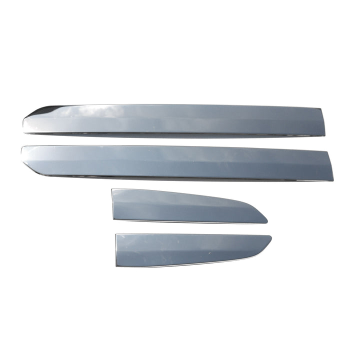 Side Door Molding Trim Skirt Garnish for Ford Courier 2014-2023 Steel Silver 4x