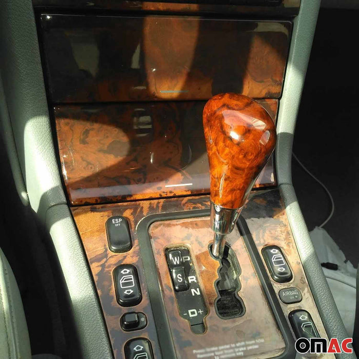 For Mercedes-Benz CL Class Gear Shift Knob Shifting Handle Automatic Wood Walnut