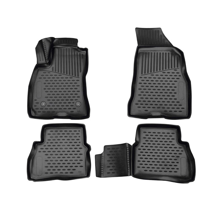 OMAC Floor Mats Liner for RAM ProMaster City 2015-2022 Black TPE All-Weather 4x