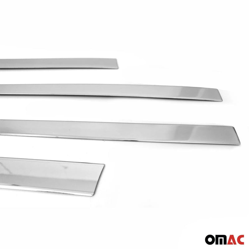 2017-2022 Kia Sportage Side Door Molding Trim Skirt Garnish Steel Silver 4Pcs