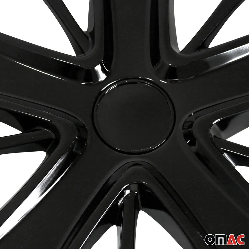 Hawaii Hub Caps Wheel Cover 15" Black Full Set 4 pcs.